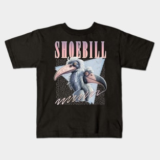 Shoebill --- 90s Style Design Kids T-Shirt